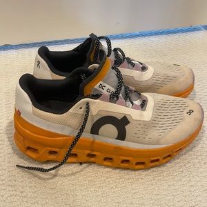 On cloud monster running shoes — like new. Only worn a few times